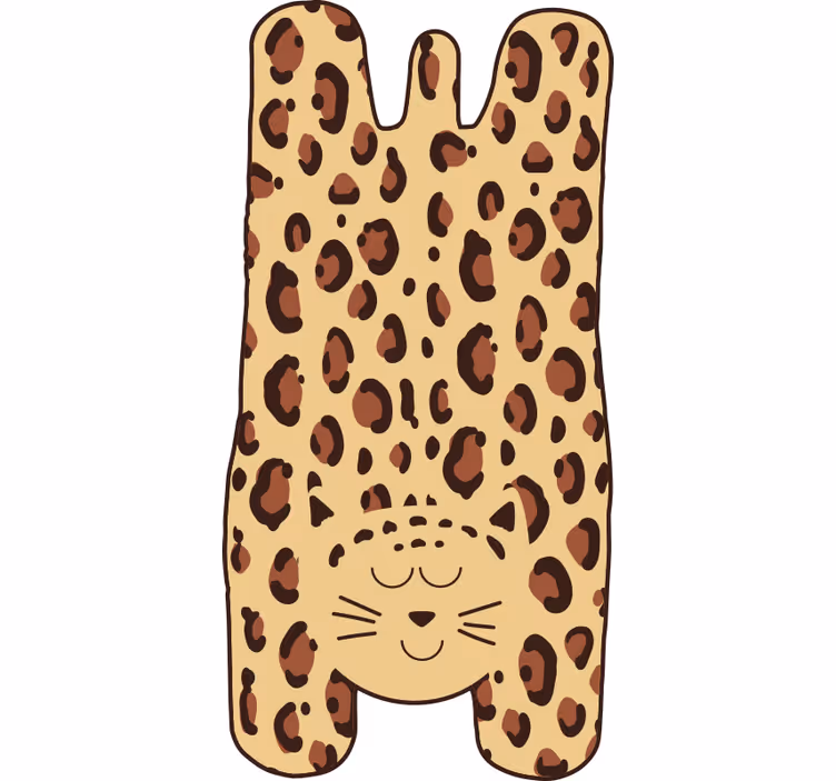 Rullgardin beige kids gepard - Tenstickers