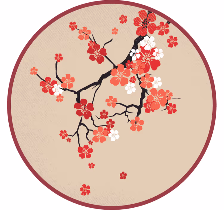 Rullgardin beige koreansk natur - Tenstickers