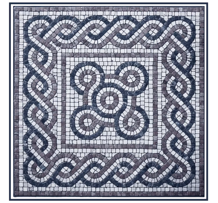 Rullgardin sovrum pebblesten mosaik - Tenstickers