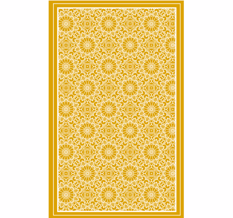 Rullgardin sovrum vintage form gul - Tenstickers