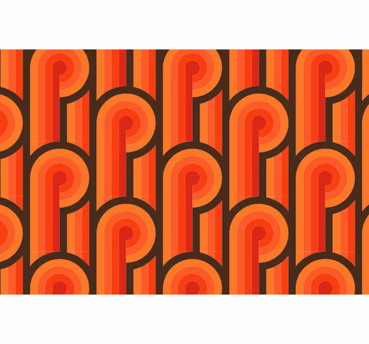 Rullgardin sovrum 70-tals orange knut - Tenstickers