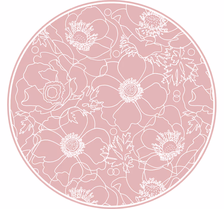 Rullgardin sovrum elegant rosa målning - Tenstickers