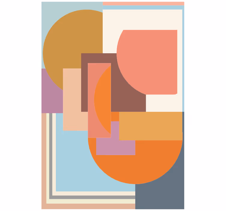 Rullgardin sovrum modern geometrisk mosaik - Tenstickers