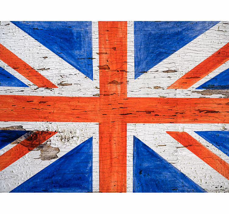 Rullgardin sovrum urban stil brittisk flagg - Tenstickers