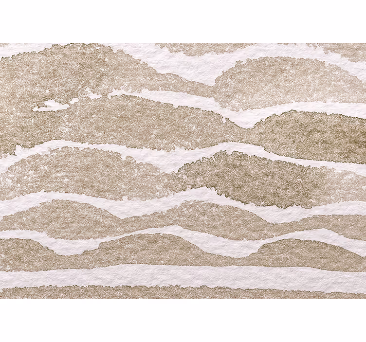 Rullgardin beige ljusbruna vågmönster - Tenstickers