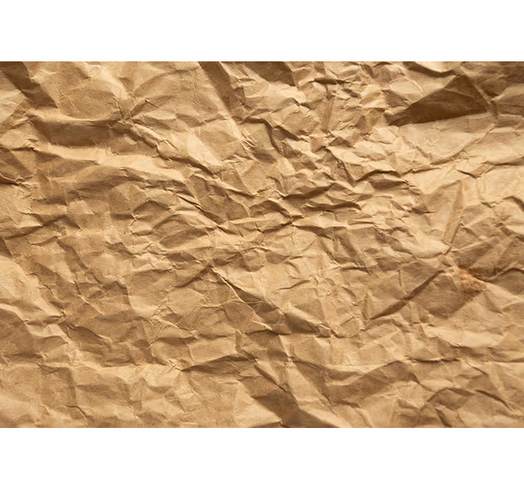 Rullgardin beige brunt rynket papper - Tenstickers