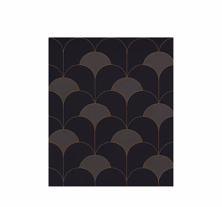 Rullgardin vintage 1920-tals bågar design - Tenstickers