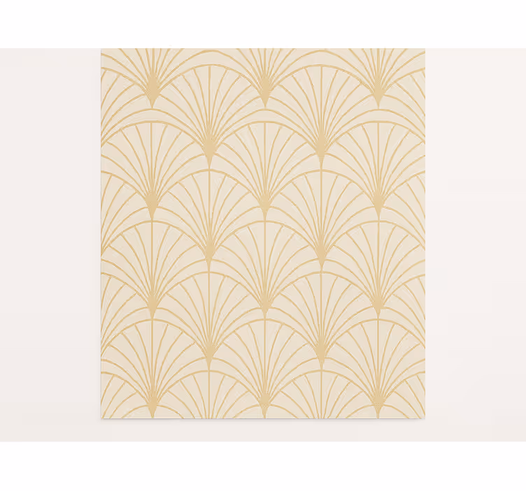 Rullgardin vintage 1920-tals fläkt art deco - Tenstickers