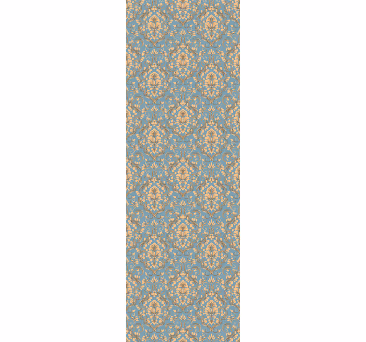 Rullgardin vintage med utsmykket blomstermønster - Tenstickers