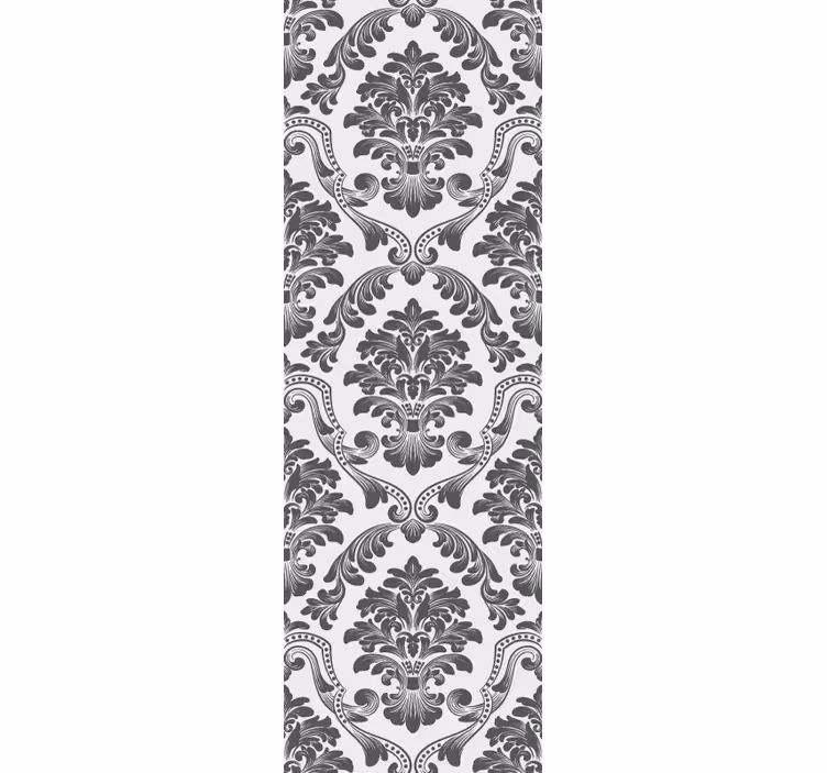 Rullgardin vintage klassiskt blommönster - Tenstickers