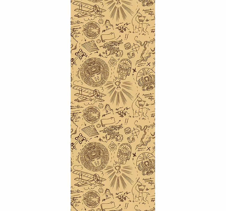 Rullgardin vintage expeditionsteckningar - Tenstickers