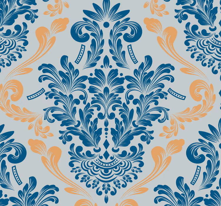 Rullgardin vintage stil barock - Tenstickers