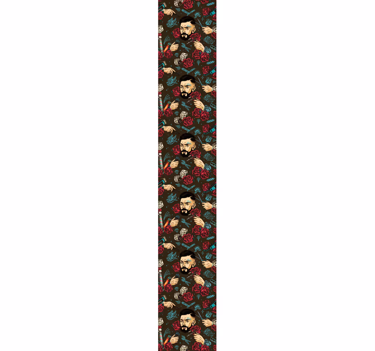 Rullgardin vintage barbero vintage - Tenstickers