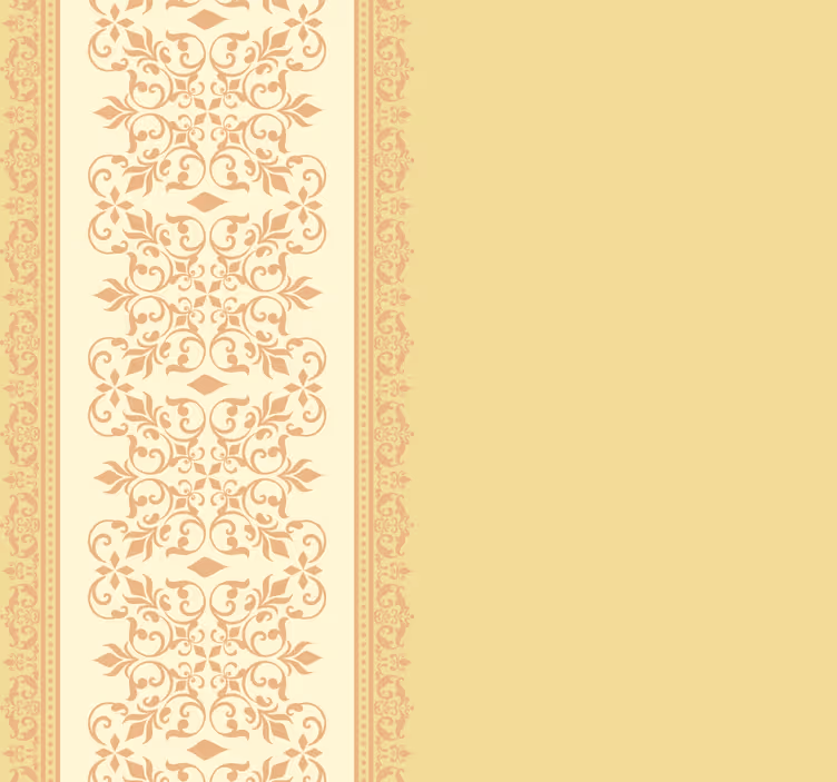 Rullgardin vintage gul design - Tenstickers