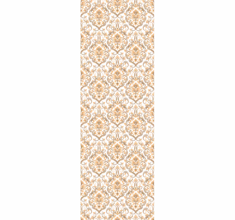 Rullgardin vintage vit och guld mandala stil - Tenstickers