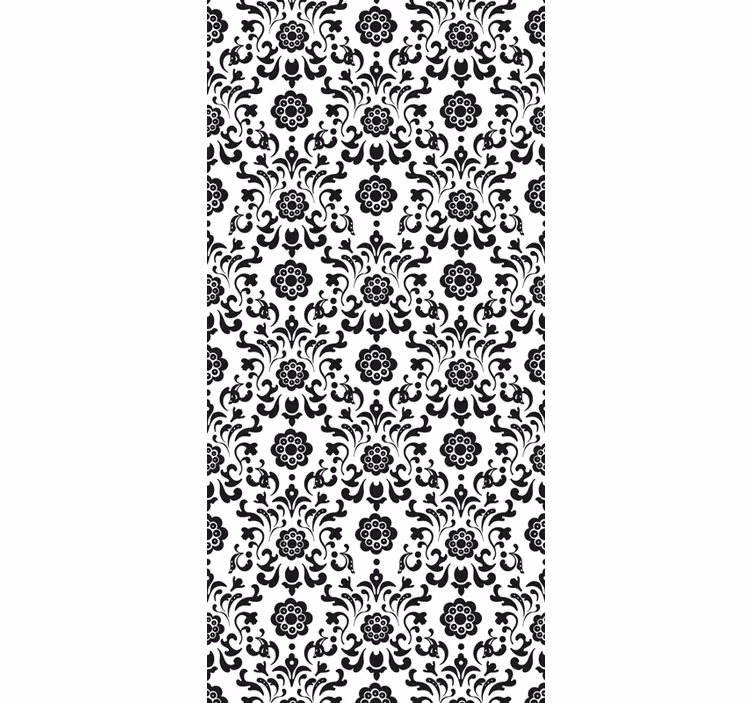 Rullgardin vintage royalty damask stil - Tenstickers