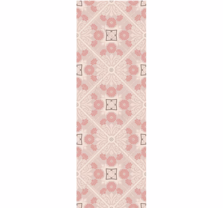 Rullgardin vintage pastell vintage stil mönster - Tenstickers