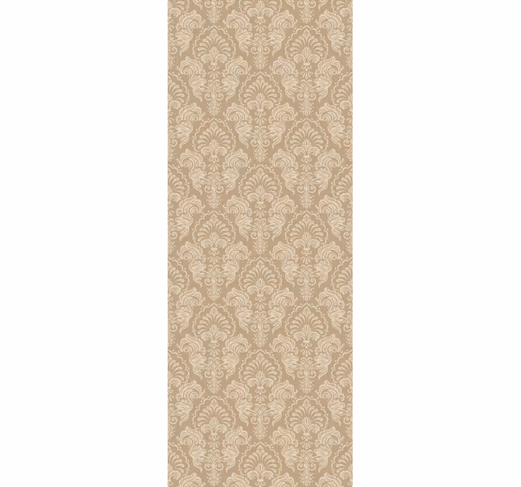 Rullgardin vintage beige damaststil - Tenstickers