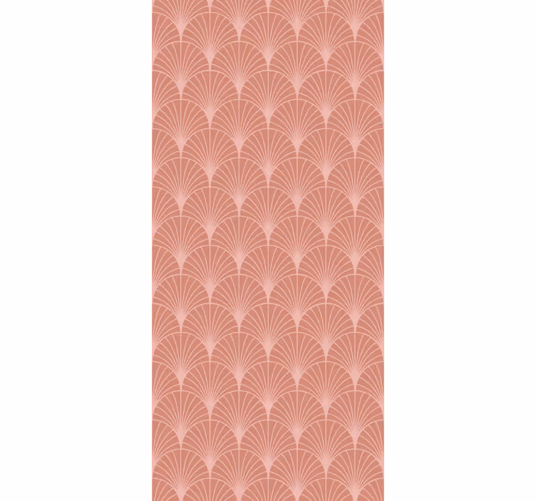 Rullgardin vintage roseguld palmer konst dekor mönster - Tenstickers