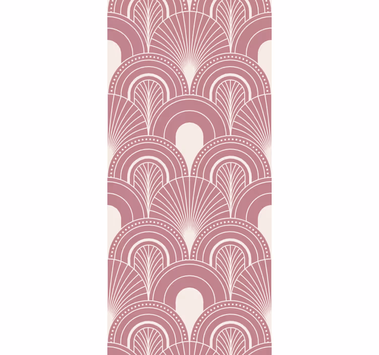 Rullgardin vintage roséguld båge konstdekoration - Tenstickers
