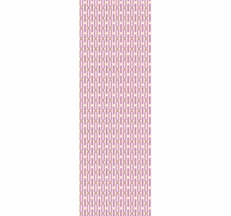 Rullgardin vintage rosa geometrisk 70-tal - Tenstickers