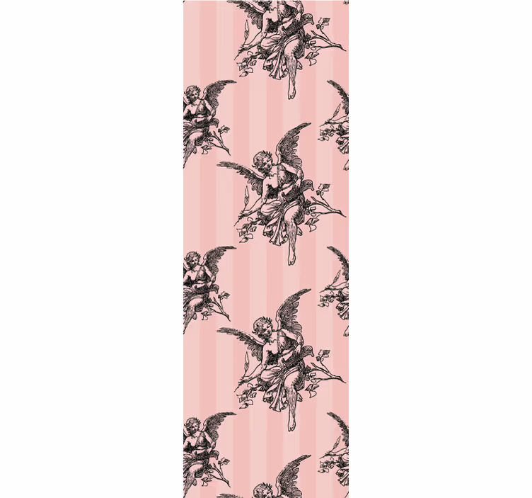 Rullgardin vintage toile de jouy mönsterdesign - Tenstickers