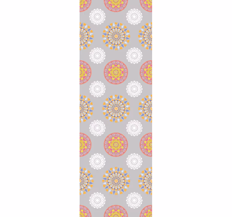 Rullgardin vintage klara mandala cirklar - Tenstickers