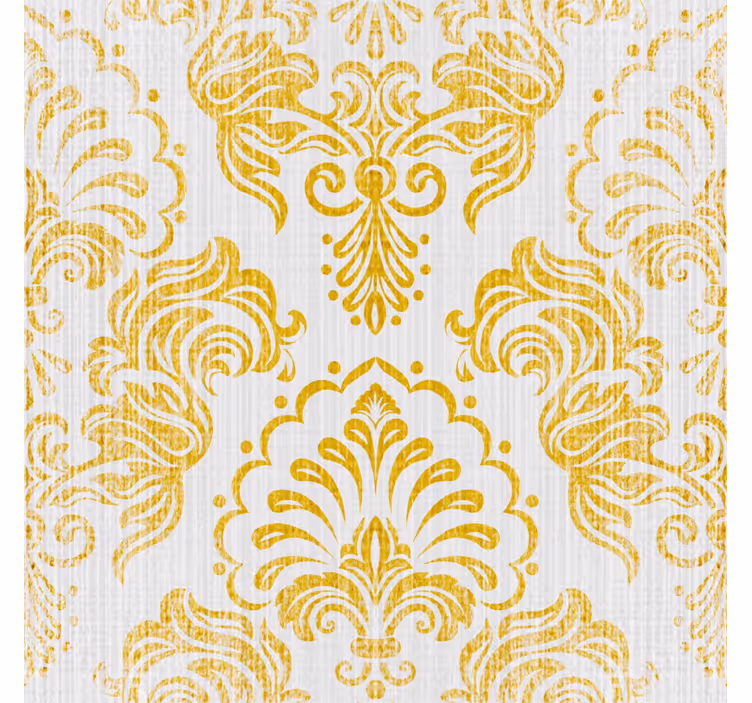 Rullgardin vintage gyllene design - Tenstickers