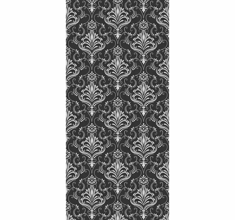 Rullgardin vintage elegant damaskstil - Tenstickers