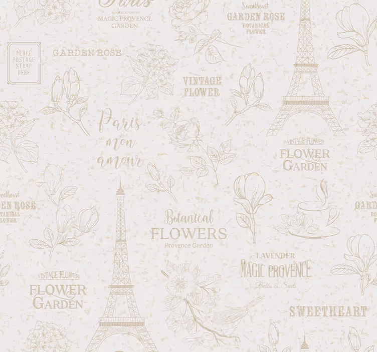 Rullgardin vintage i parisisk stil - Tenstickers