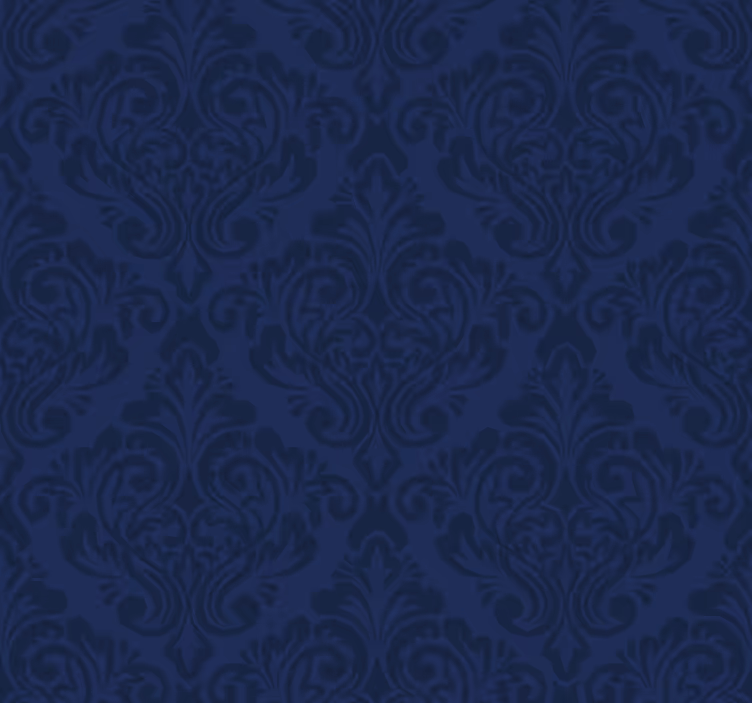Rullgardin vintage marinblå damask - Tenstickers