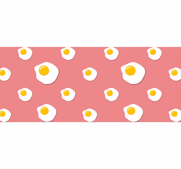 Rullgardin rosa stekta ägg - Tenstickers
