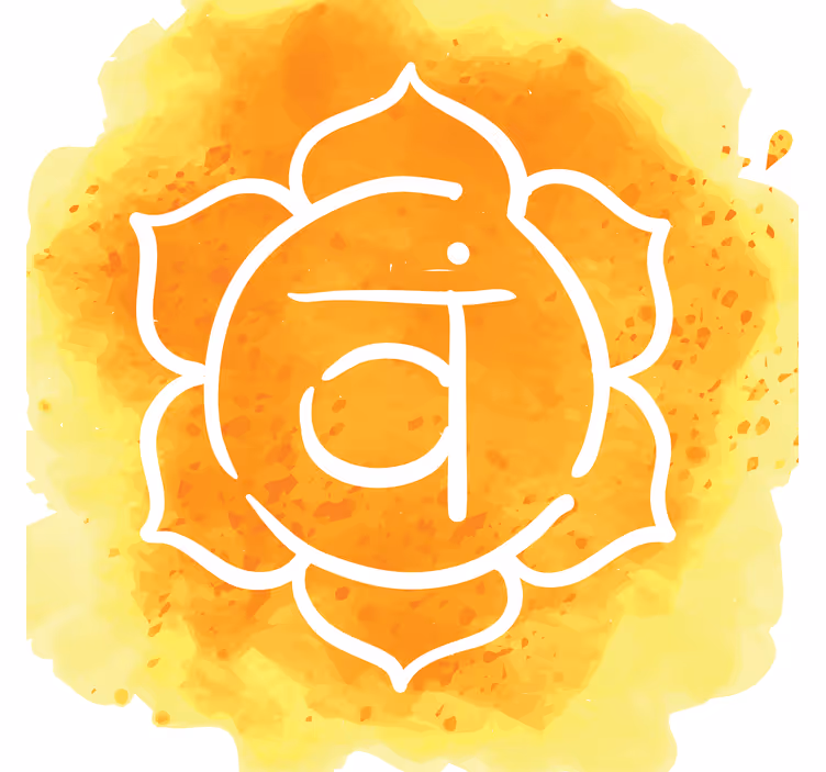 Rullgardin vardagsrum vacker sakral chakra symbol - Tenstickers