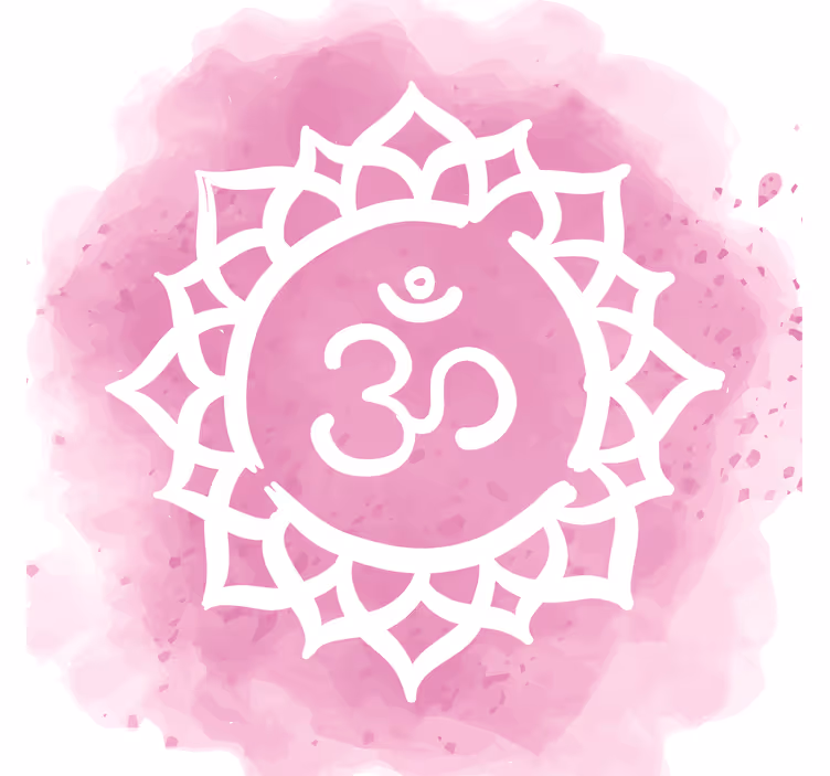 Rullgardin vardagsrum vackert kronchakra symbol - Tenstickers
