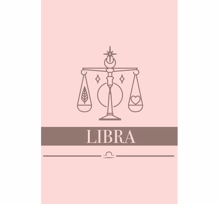 Rullgardin vardagsrum libra rosa stjärntecken design - Tenstickers