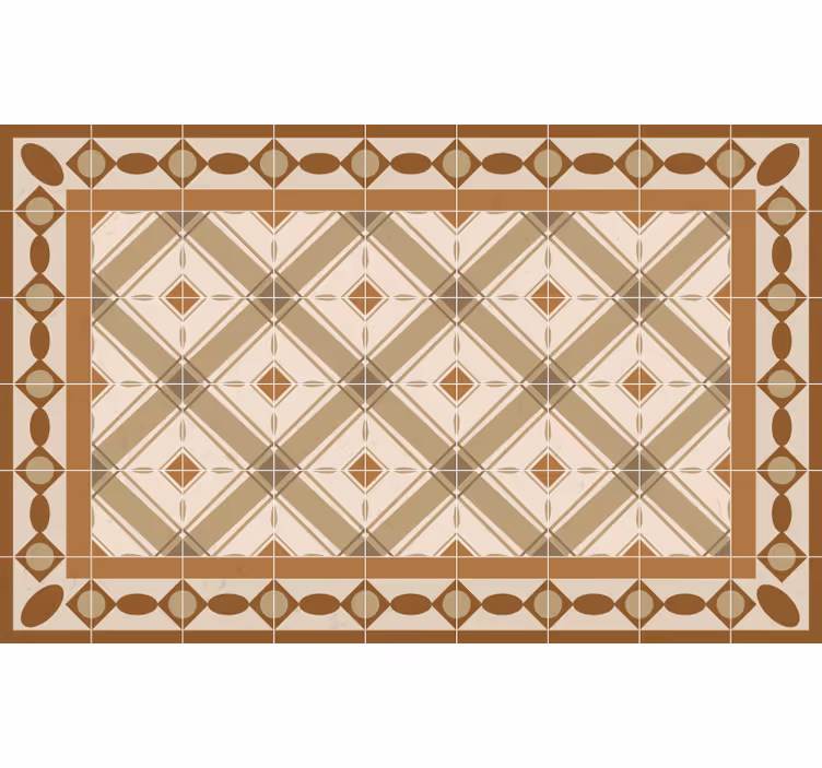 Rullgardin beige portugisiska plattor - Tenstickers
