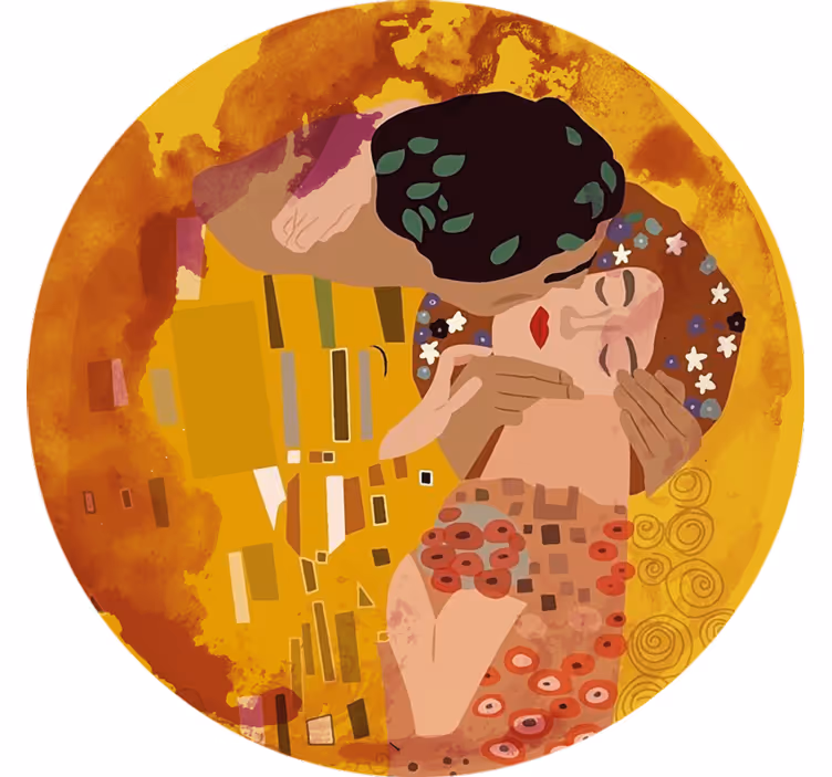 Rullgardin sovrum klimts kyss - Tenstickers