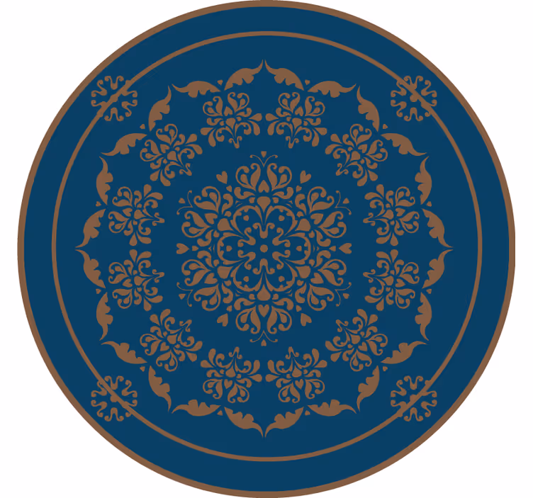 Stort gammaldags mandala rullgardin sovrum - Tenstickers