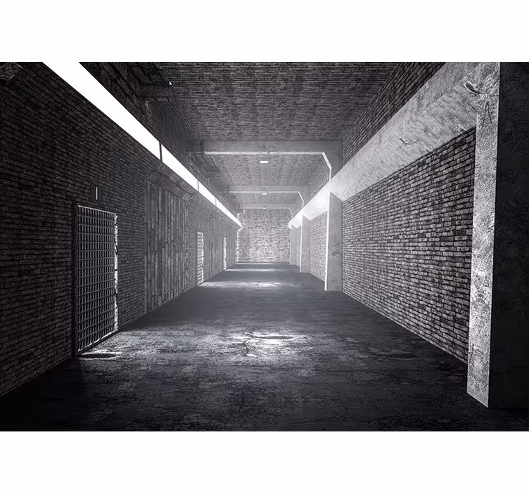 Rullgardin sovrum 3d tegel tunnel - Tenstickers