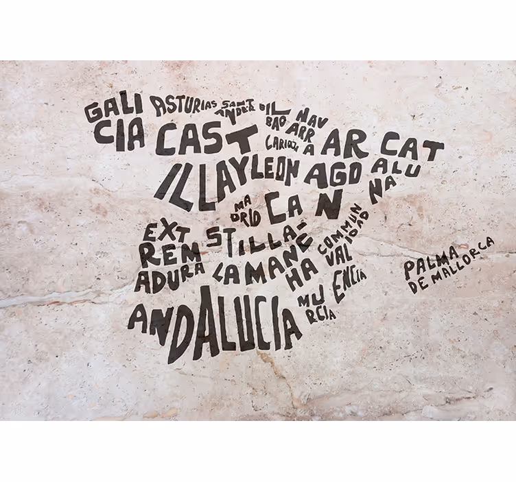 Rullgardin sovrum marmor textur spansk karta - Tenstickers