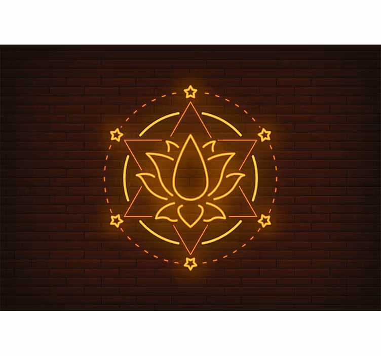 Rullgardin sovrum neon lotus - Tenstickers