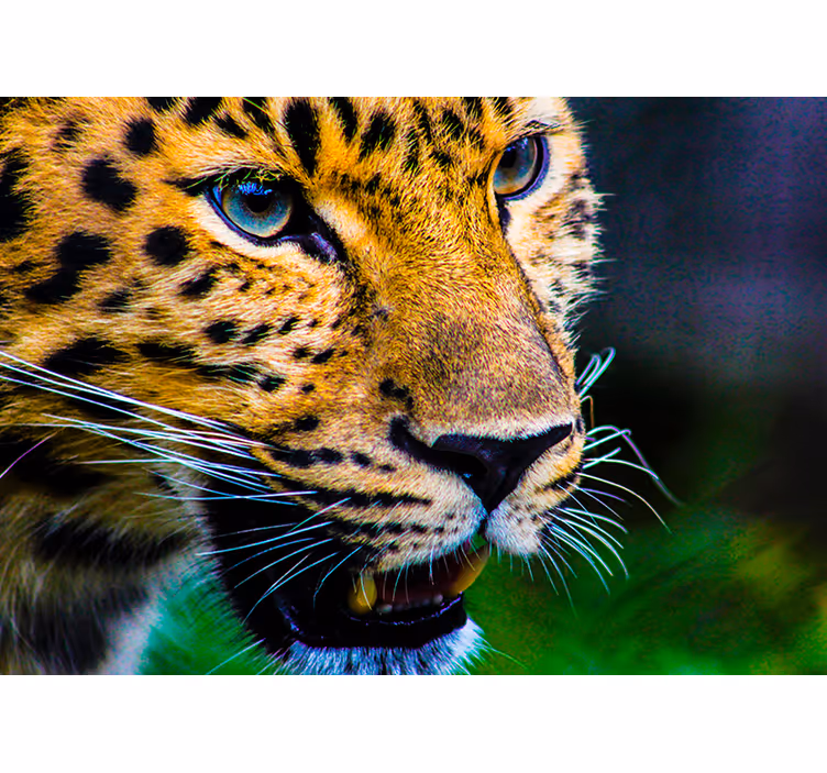 Rullgardin sovrum leopardansikte - Tenstickers