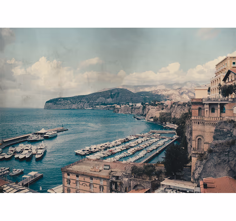 Rullgardin sovrum sorrento landskap södra italien - Tenstickers
