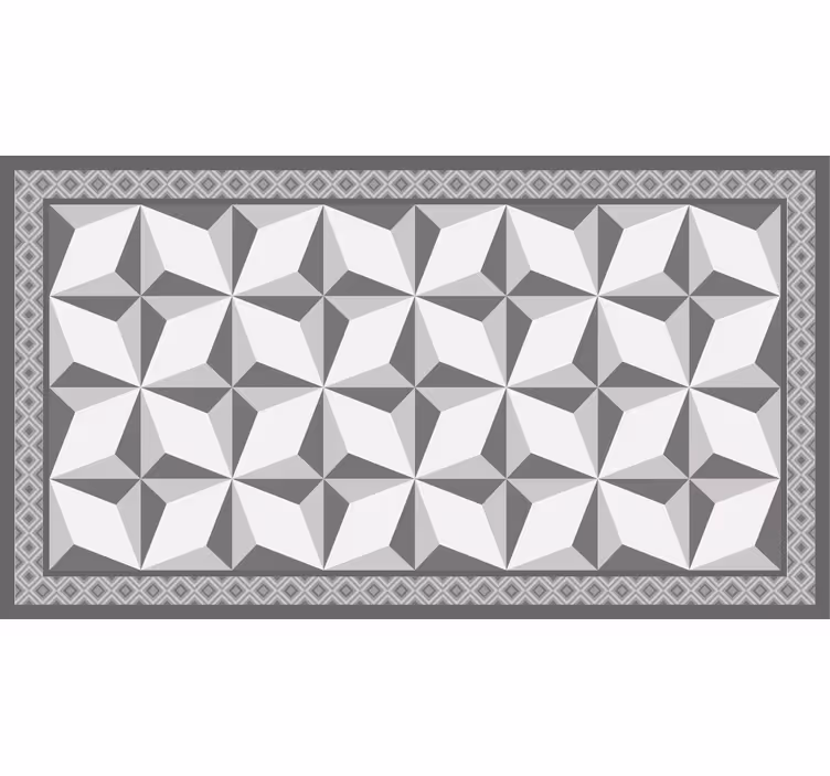 Rullgardin grå "margot" geometriskt mönster - Tenstickers