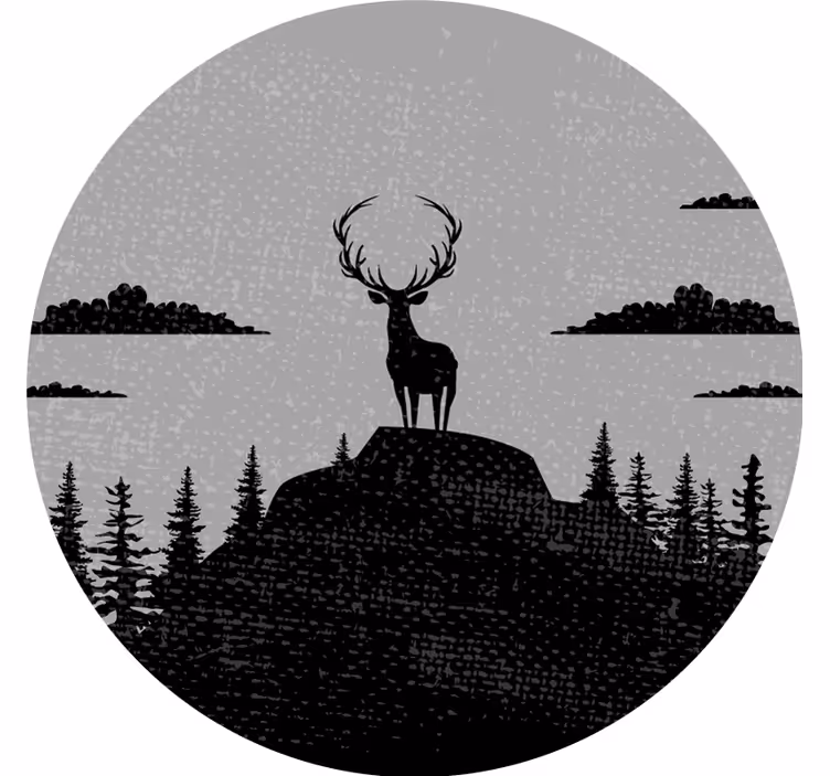 Rullgardin grå grå och svart älg - Tenstickers