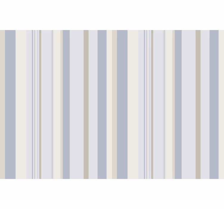 Rullgardin grå 80-tals blå och beige ränder - Tenstickers