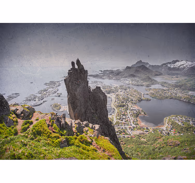 Rullgardin sovrum skandinaviska fjäll vid havet - Tenstickers