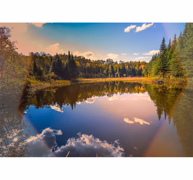 Rullgardin vardagsrum sjö under dagsljus - Tenstickers