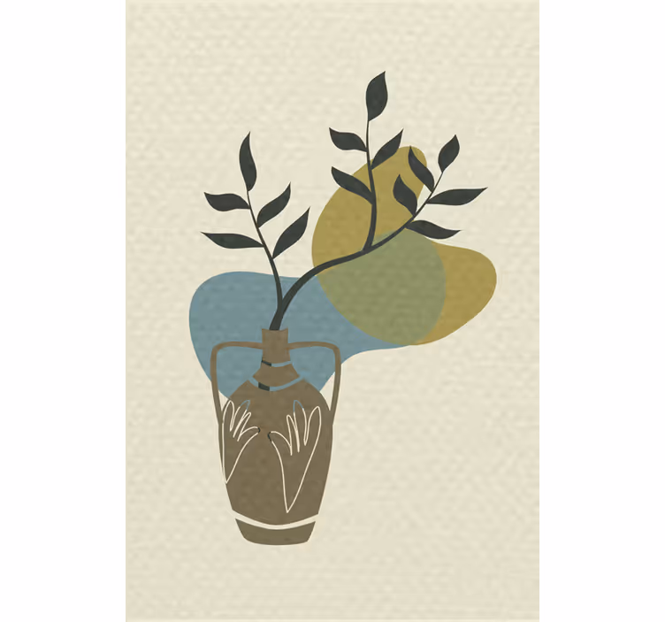 Rullgardin vardagsrum naturaleza minimalista japandi - Tenstickers