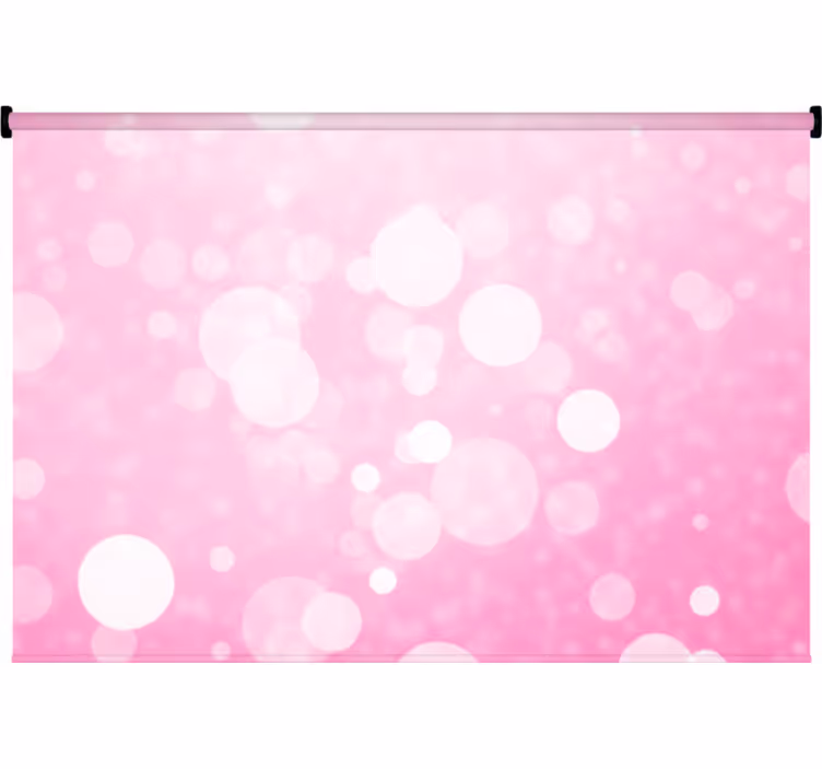 Rullgardin sovrum bakgrund rosa bokeh ljus - Tenstickers